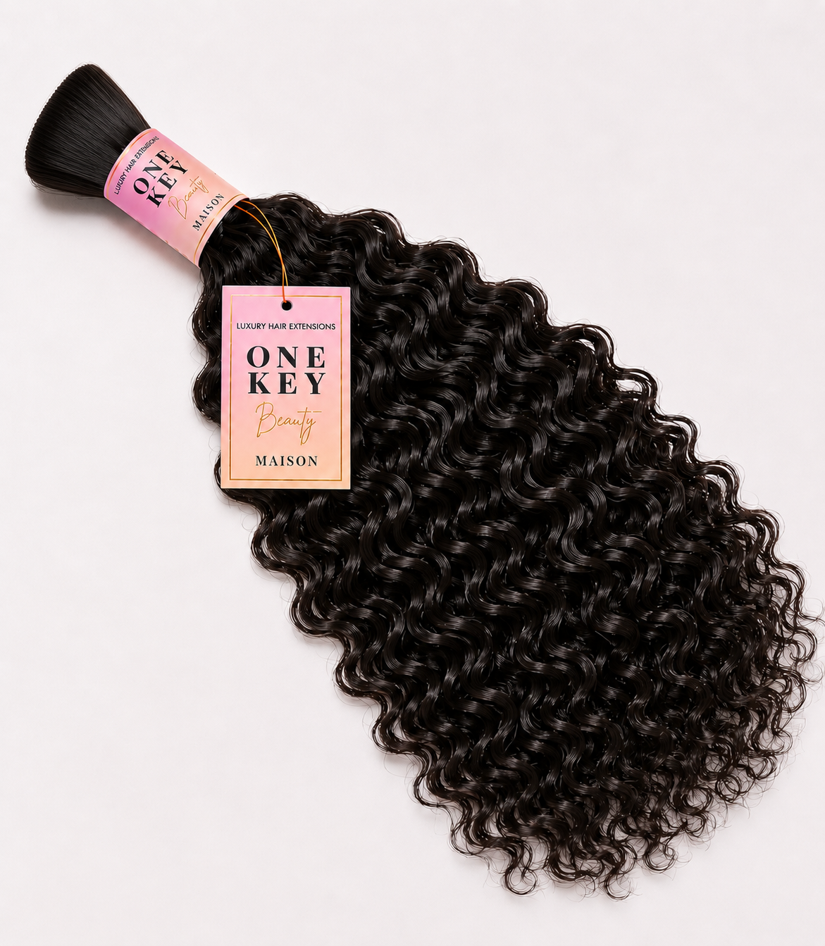 Burmese Curly human hair for boho braids by One Key Beauty Maison, view 3