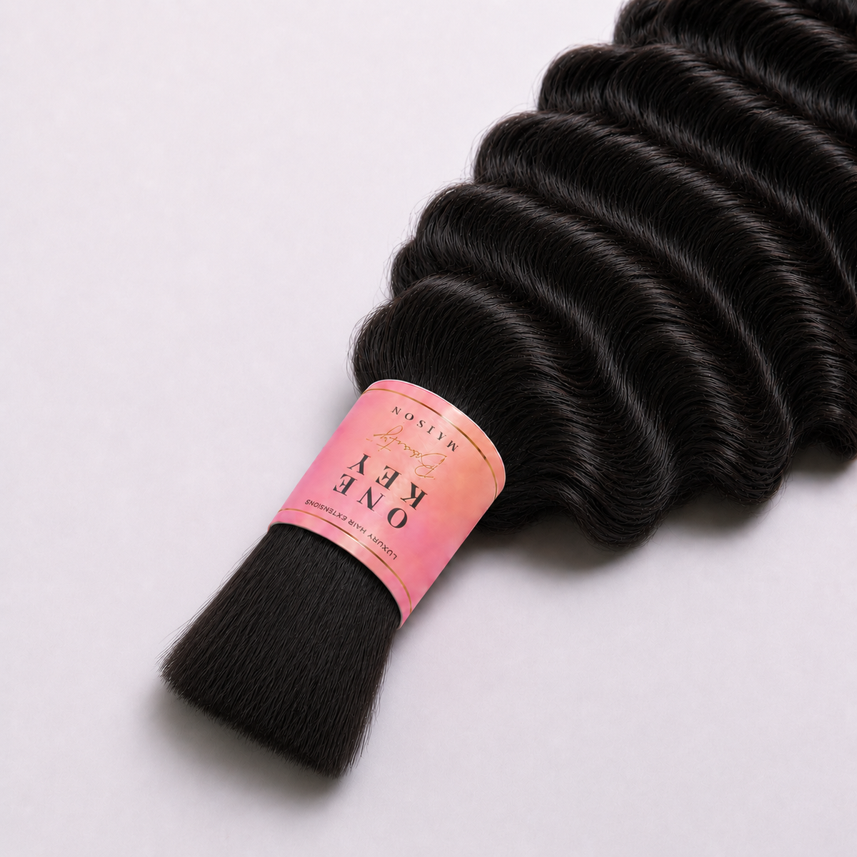 Deep Wave human hair for boho braids by One Key Beauty Maison, view 2