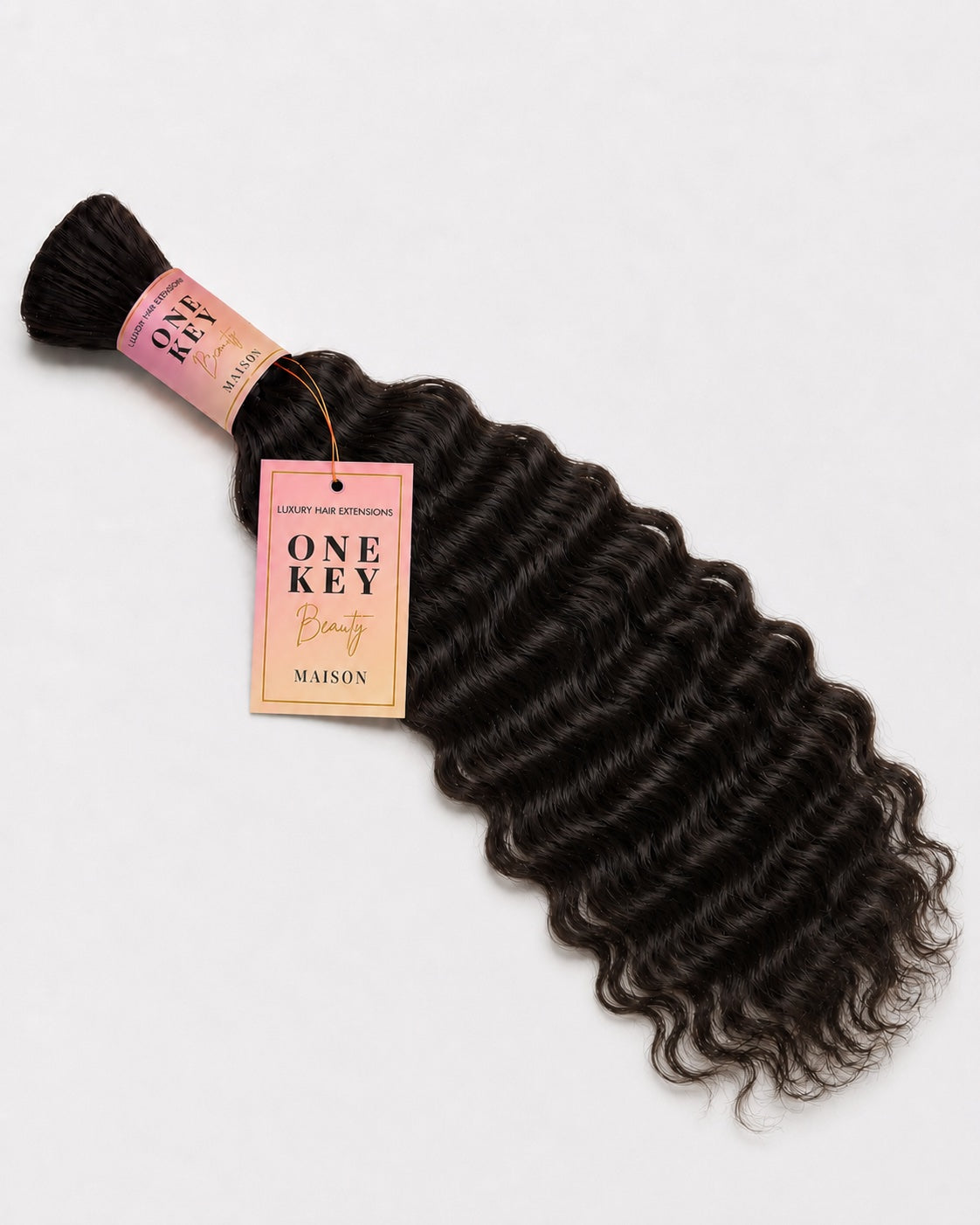 Deep Wave human hair for boho braids by One Key Beauty Maison, view 3