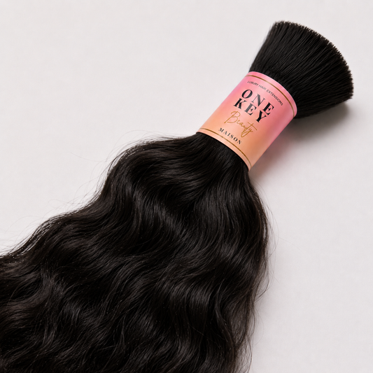 Natural Wave human hair for boho braids by One Key Beauty Maison