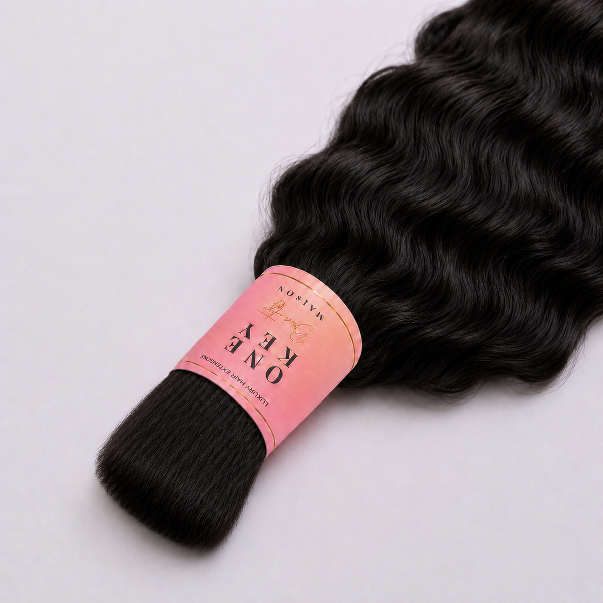 Natural Wave human hair for boho braids by One Key Beauty Maison, view 2