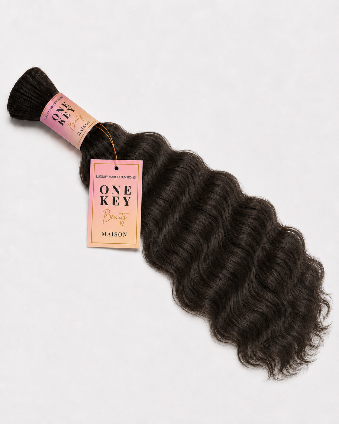 Natural Wave human hair for boho braids by One Key Beauty Maison, view 3